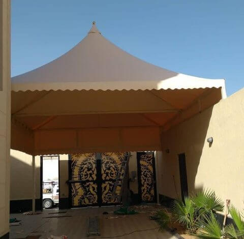 مظلات مداخل فلل بالرياض