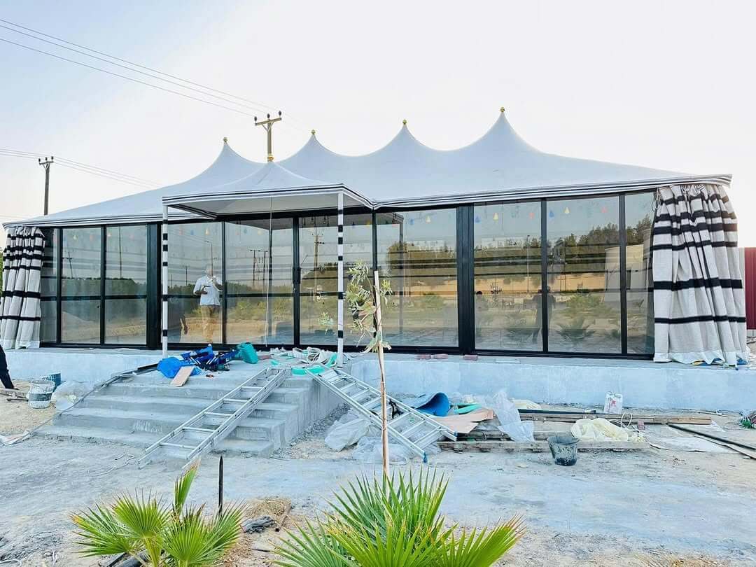تركيب ملاحق بيوت شعر خارجية في الرياض